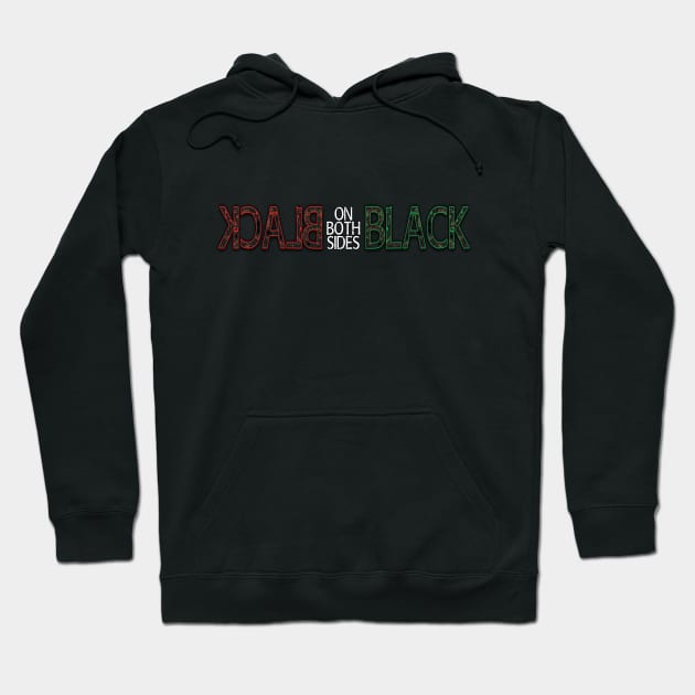 Black On Both Sides Logo Hoodie by rare